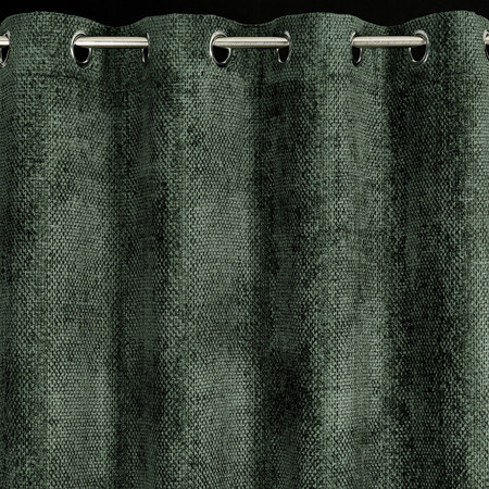 ZASŁONA GOTOWA ALETA 135 X 250 CM CIEMNOZIELONY