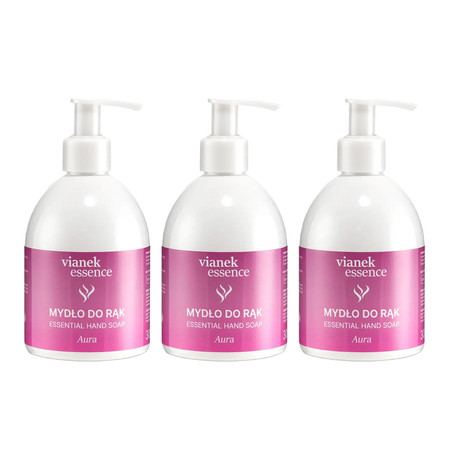 Zestaw: 3x Vianek Essence Mydło do rąk Aura 300ml