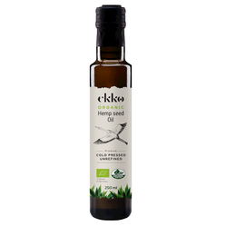 Olej Konopny Tłoczony na Zimno Omega-3 BIO 250 ml