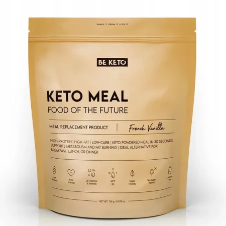 BeKeto Keto Meal posiłek odżywczy francuska wanilia 700g