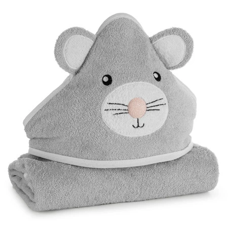 Ręcznik Dziecięcy Baby71 100 x 100 cm, Srebrny