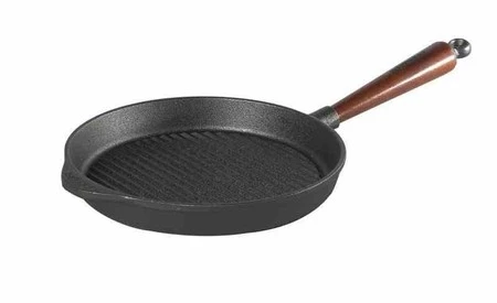 SKEPP - Patelnia grillowa okrągła 25cm, drewniana