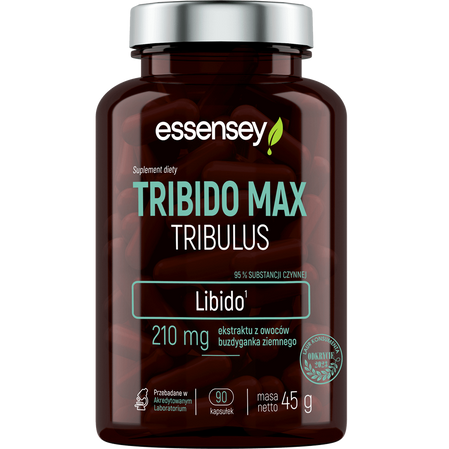 Essensey Tribido Max Tribulus suplement poprawiające poziom testosteronu 90 kaps.
