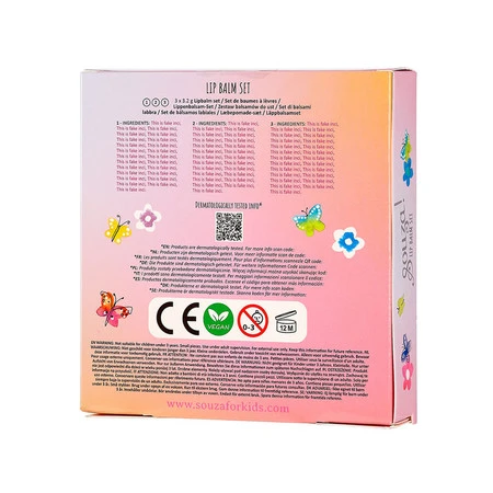 Souza! Zestaw balsamów do ust dla dzieci 3 szt.