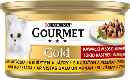 PURINA GOURMET Gold Kurczak Wątróbka w sosie 85g