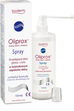 Oliprox Spray do pielęgnacji w łojotokowym zapaleniu skóry 150 ml