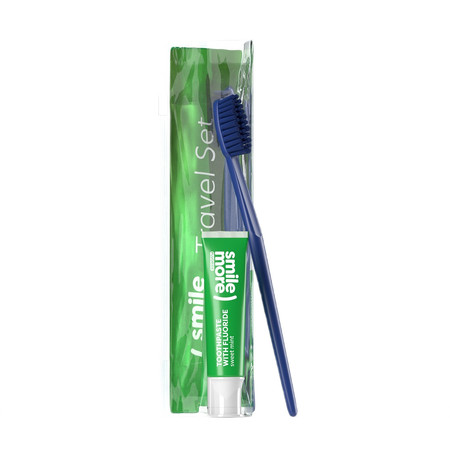 Smile zestaw pasta do zębów 30ml + szczoteczka do zębów Green