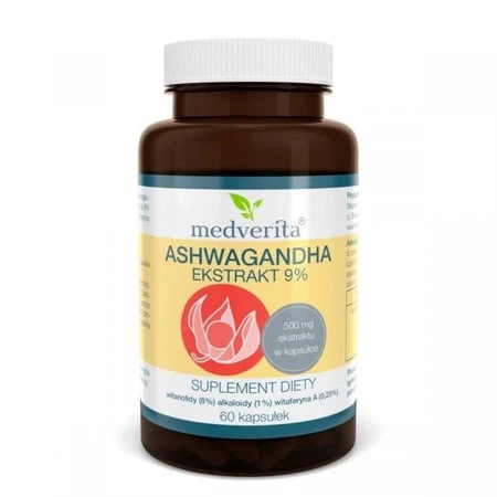 Medverita Ashwagandha Ekstrakt 9% 60 k