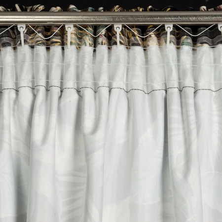 ZASŁONA GOTOWA MAROKO NA TAŚMIE 140 X 270 CM CZARNY