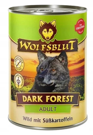 Wolfsblut Dog Dark Forest – dziczyzna i bataty - 395g