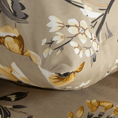 Komplet pościeli bawełnianej Emy, 220 x 200 cm, Ciemnobeżowy