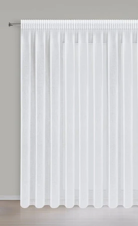 FIRANA GOTOWA ELPIDIA NA TAŚMIE 350 X 250 CM BIAŁY