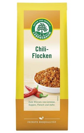 PŁATKI CHILI BIO 45 g - LEBENSBAUM
