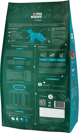 PAN MIĘSKO Wołowina Tuńczyk Zioła dla psa S 3kg