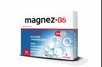 Colfarm Magnez B6 30 k na stres i przemęczenie