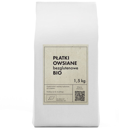 PŁATKI OWSIANE BEZGLUTENOWE BIO 1,5 kg - THE PLANET