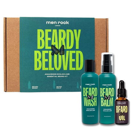 Men Rock Zestaw prezentowy do brody Beardy Beloved Awakening Sicilian Lime