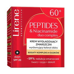 Peptides & Niacinamide krem wygładzający zmarszczki wyrównujący koloryt skóry na dzień 60+ 50ml