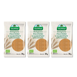 Zestaw: 3x Paluszki z samopszy pełnoziarniste BIO 50 g