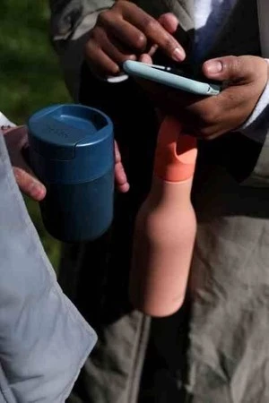 JJ - Kubek podróżny 340ml Sipp™, niebieski