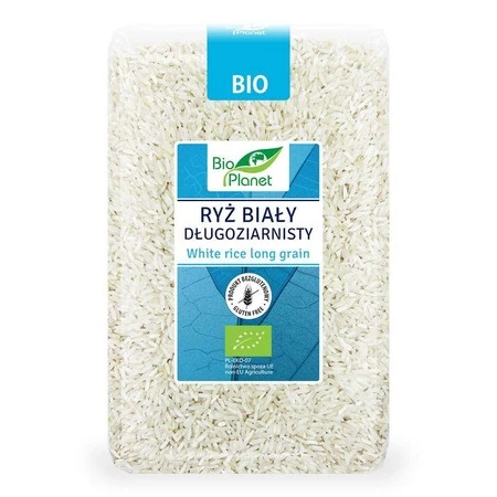 Bio Planet − Ryż biały długoziarnisty bezglutenowy BIO − 1 kg