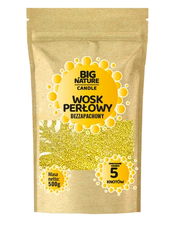 Big Nature Wosk Perłowy Żółty 500g