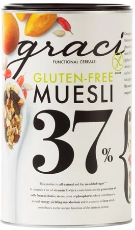 Musli 37% suszonych owoców i nasion BEZGL. 400 g