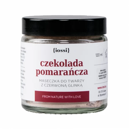 Iossi - Maseczka do twarzy z czerwoną glinką. Czekolada & Pomarańcza - 120 ml