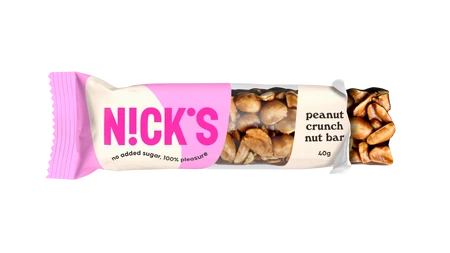 N!CK'S Nicks Nut Bar Peanut Crunch Baton migdałowy bez cukru 40g vegan