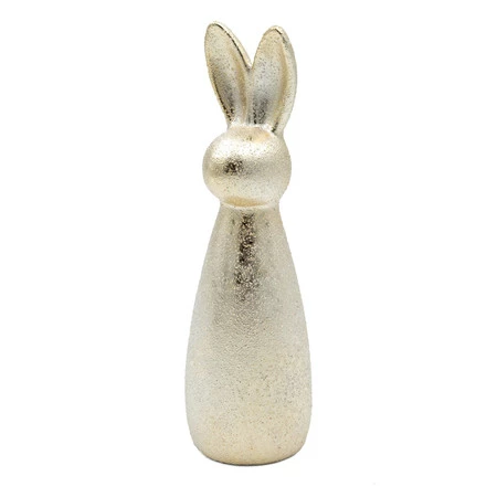 Ozdoba Wielkanocna, Figurka ceramiczna, kolor szampański, rozmiar 9 x 28 x 9 cm