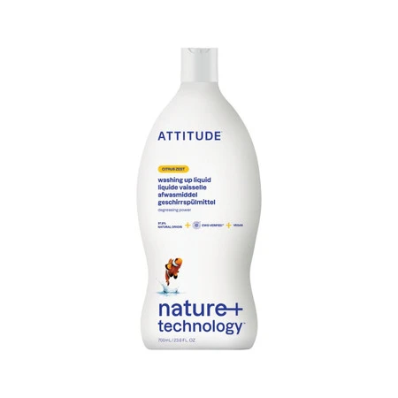 Attitude NATURE+, Płyn do mycia naczyń o zapachu skórki cytrusowej, 700 ml