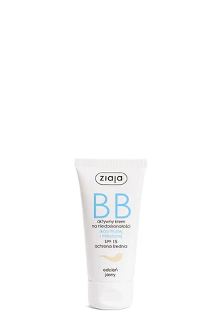 Ziaja, BB krem do skóry tłustej i mieszanej odcień jasny SPF15 50ml