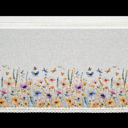 Firana gotowa Rozalie na Taśmie 150 x 60 cm, Biały