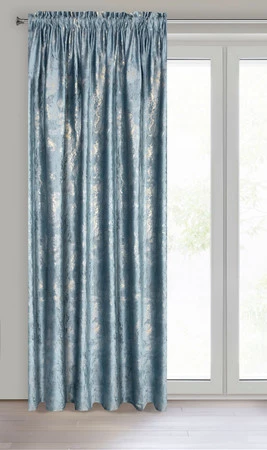 ZASŁONA GOTOWA KORNELIA NA TAŚMIE 140 X 270 CM NIEBIESKI