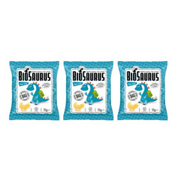 Zestaw: 3x BioSaurus − Chrupki kukurydziane Dinozaury bezgl. BIO − 15 g