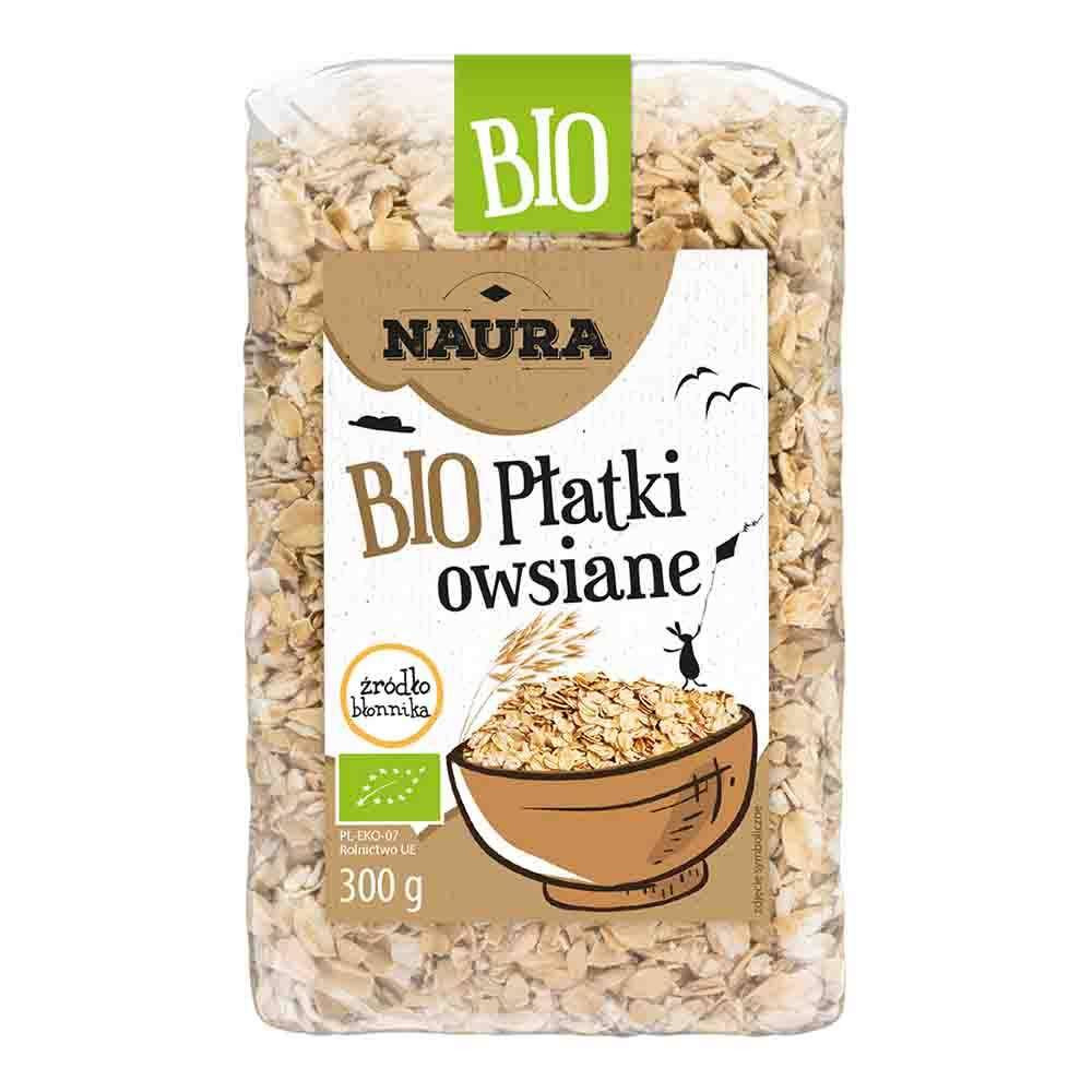 Płatki owsiane BIO 300 g - Nabea.pl