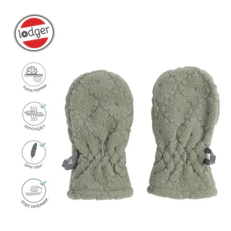 Lodger Polarowe rękawiczki dziecięce szałwiowe Fleece Elm 1-2 l