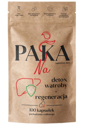 Paka Natury Na detox wątroby + regeneracja 100 kaps.