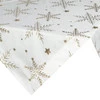 Obrus świąteczny dekoracyjny rozm.: 85 x 85 cm, kolor biało - złoty