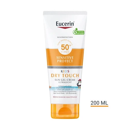 EUCERIN SENSITIVE PROTECT SPF 50+ ŻEL-KREM OCHRONNY DLA DZIECI 200ML
