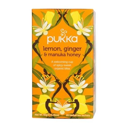 Pukka — Lemon Ginger Manuka Honey herbata BIO — x20