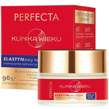 Klinika Wieku elastynowy krem intensywnie odżywczy na noc 60+ 50ml