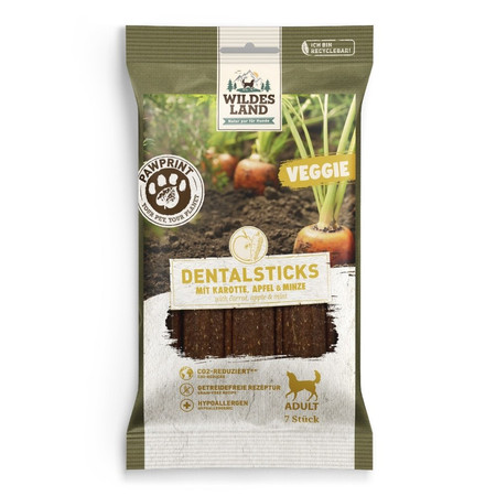 WILDES LAND DOG Veggie Dentalsticks - patyczki dentystyczne dla psa (180g)