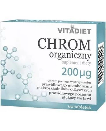 Vitadiet Chrom Organiczny 200 Mcg 60 Tabl.