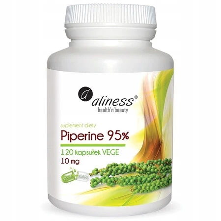 Aliness Piperine 95%, 10 mg x 120 kaps.