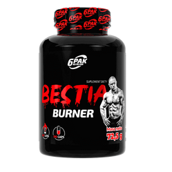 6PAK BESTIA BURNER spalacz tłuszczu 100 kaps