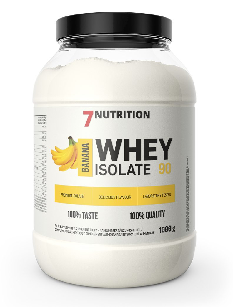 7Nutrition Whey Isolate 90 odżywka białkowa WPI 1 kg smak banan - Nabea.pl