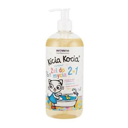 MomMe − Kicia Kocia, łagodny żel do mycia 2 w 1 − 500 ml