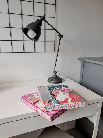 Janod Zestaw kreatywny Malowanie farbami perłowymi i 3D Jednorożce 7+