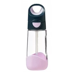 Butelka tritanowa ze słomką 450 ml, Indigo Rose, b.box